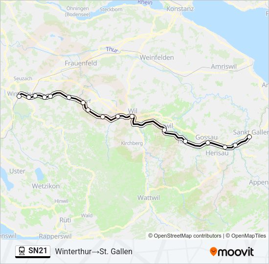 SN21 Train Line Map