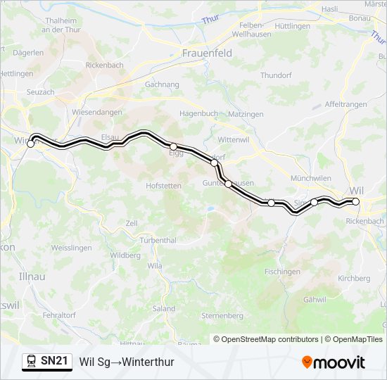 SN21 Train Line Map