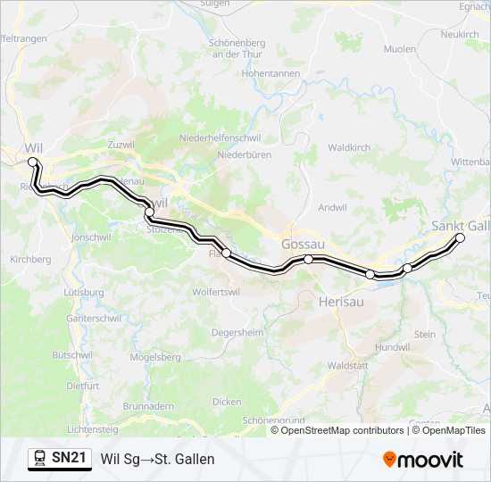 SN21 Train Line Map