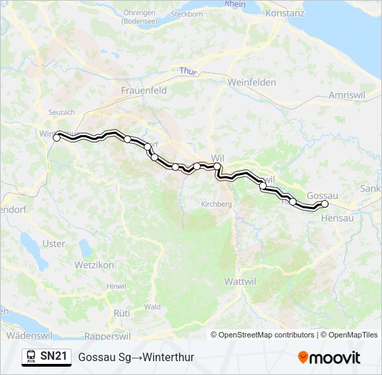 SN21 Train Line Map