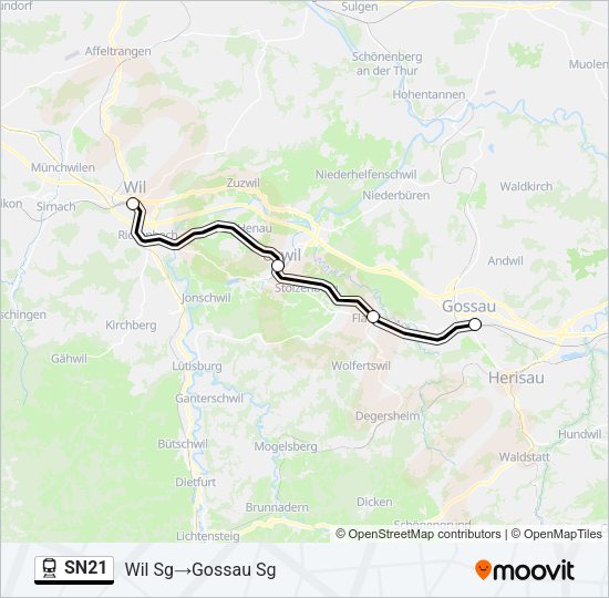 SN21 Train Line Map