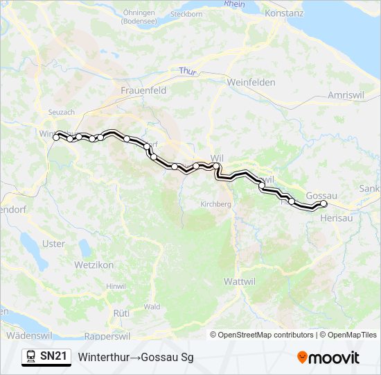 SN21 Train Line Map