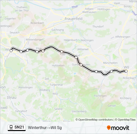 SN21 Train Line Map