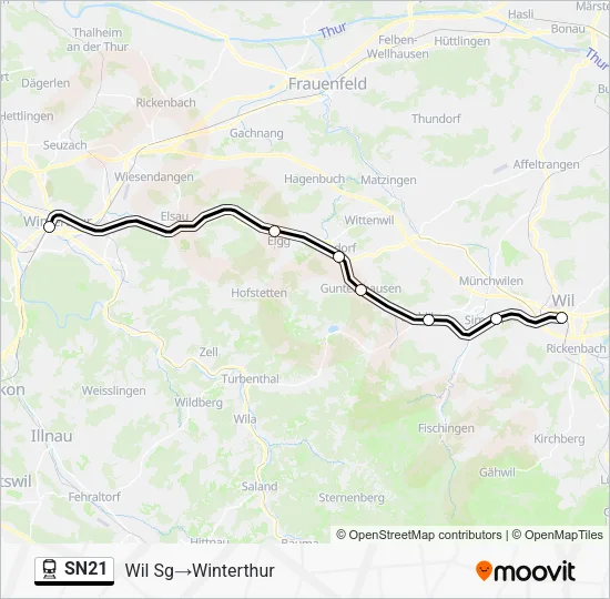 SN21 Train Line Map