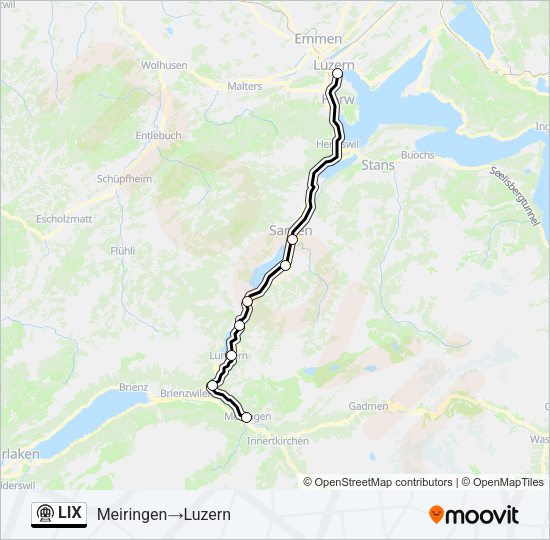 LIX Metro Line Map