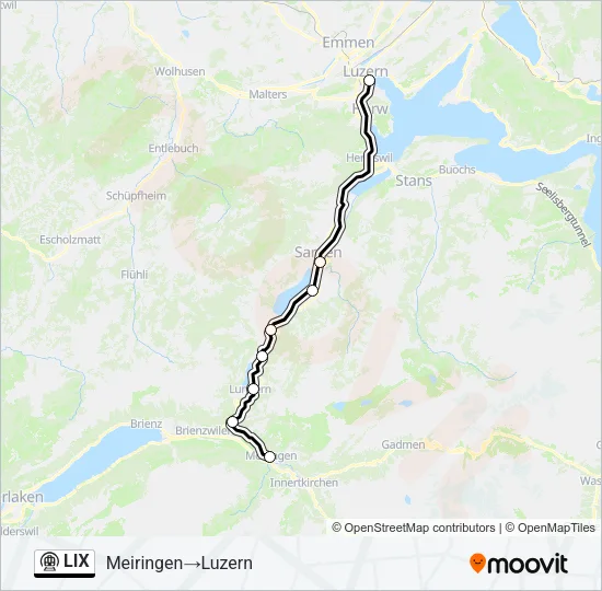 LIX Metro Line Map