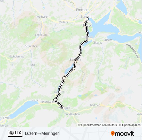 LIX Metro Line Map