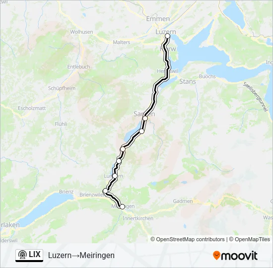 LIX Metro Line Map