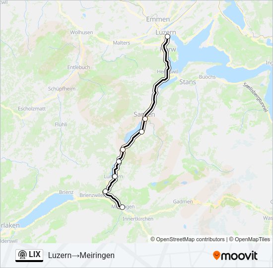 LIX Metro Line Map