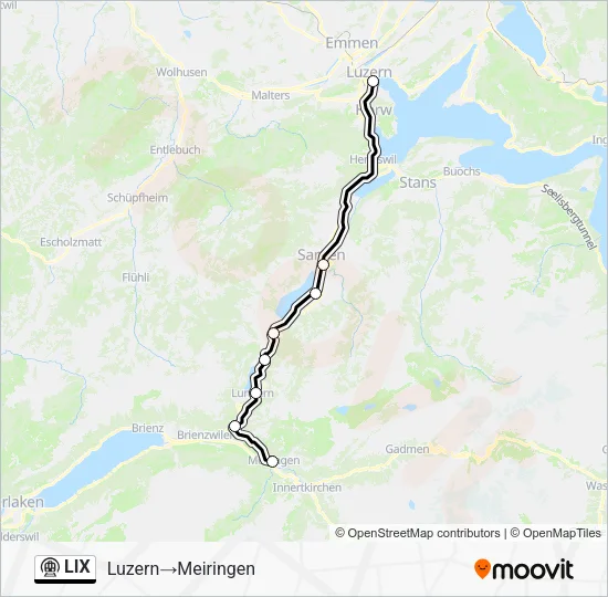 LIX Metro Line Map