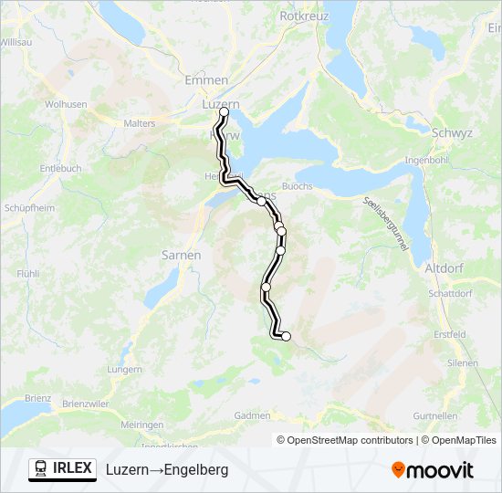 IRLEX Train Line Map
