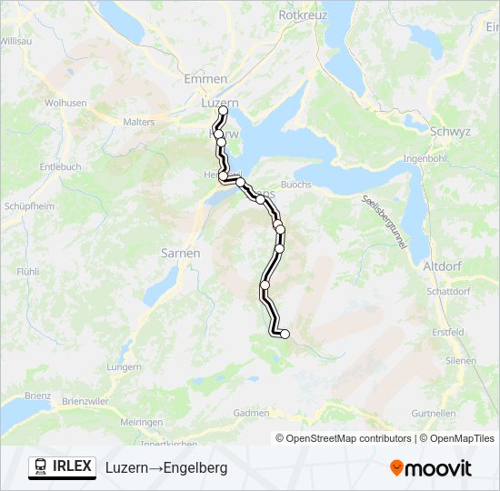IRLEX Train Line Map