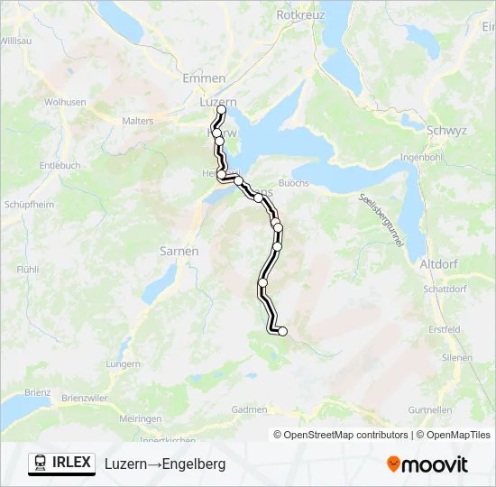 IRLEX Train Line Map