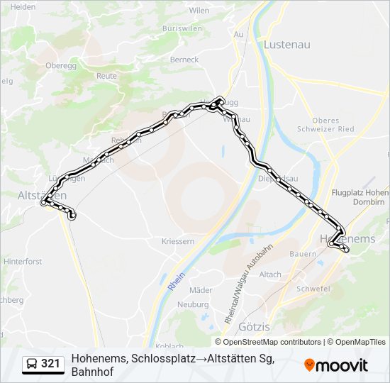 321 Bus Line Map