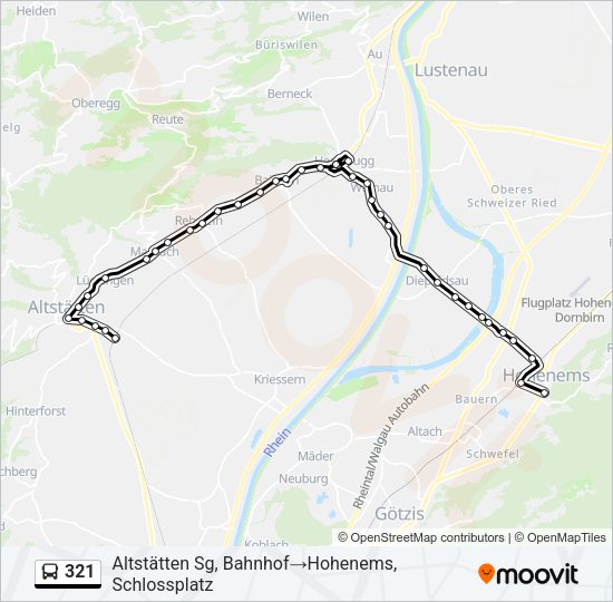 321 Bus Line Map