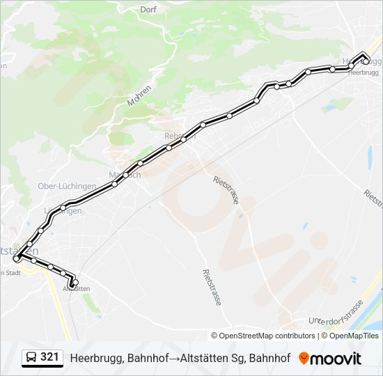 321 Bus Line Map