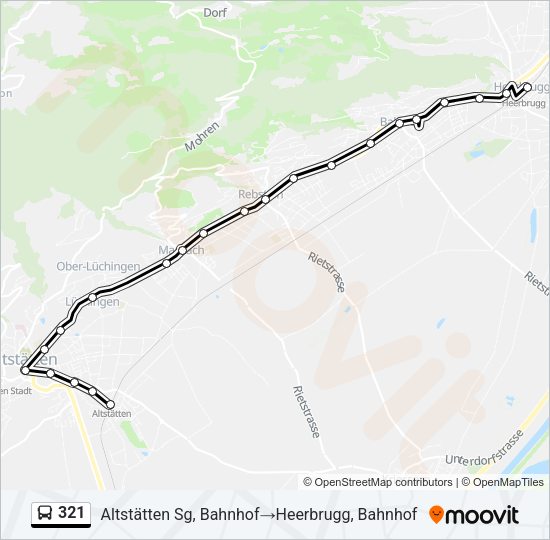 321 Bus Line Map