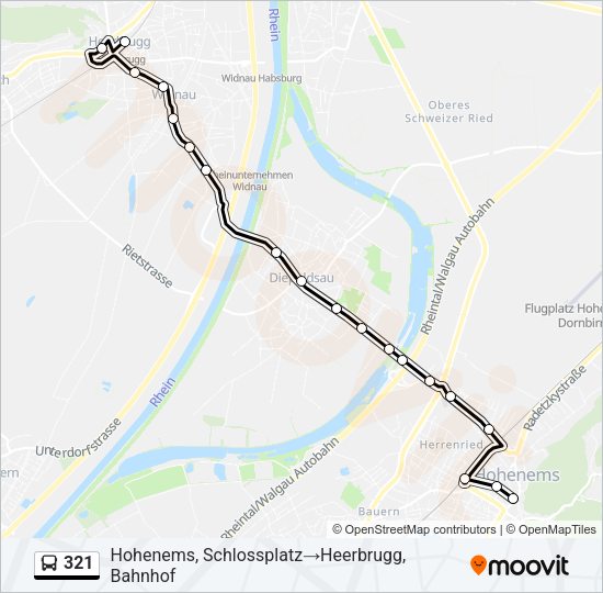 321 Bus Line Map