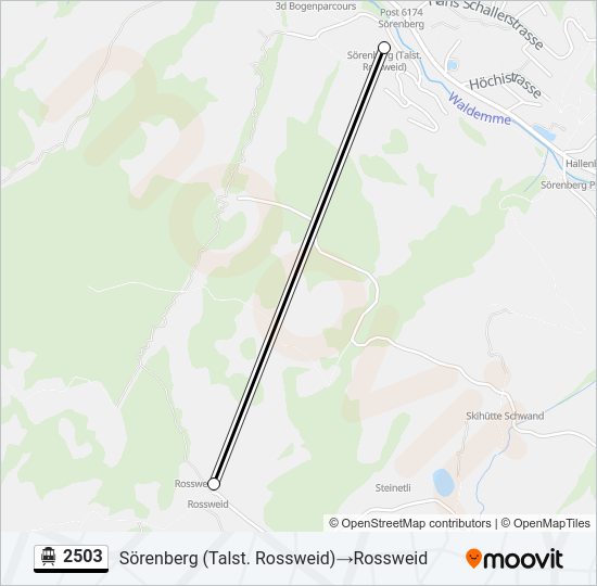 2503 Cable Car Line Map