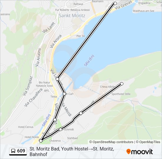 609 Bus Line Map