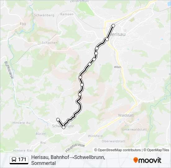 171 Bus Line Map