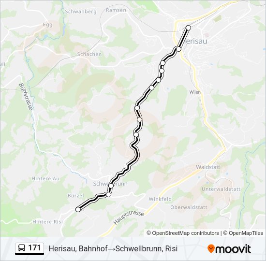 171 Bus Line Map