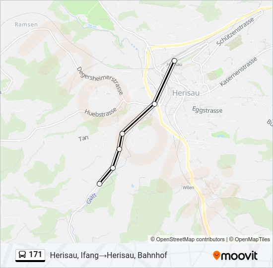 171 Bus Line Map