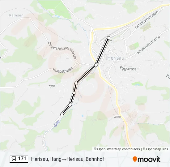 171 Bus Line Map