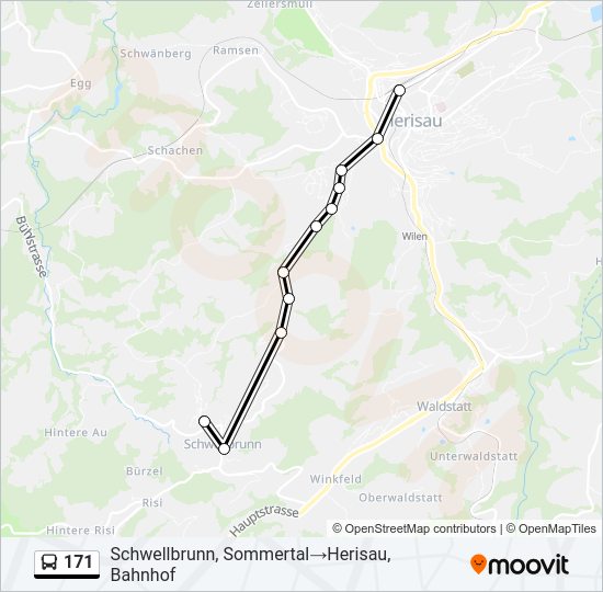 171 Bus Line Map