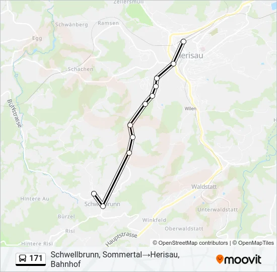 171 Bus Line Map