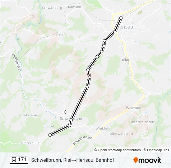 171 Bus Line Map