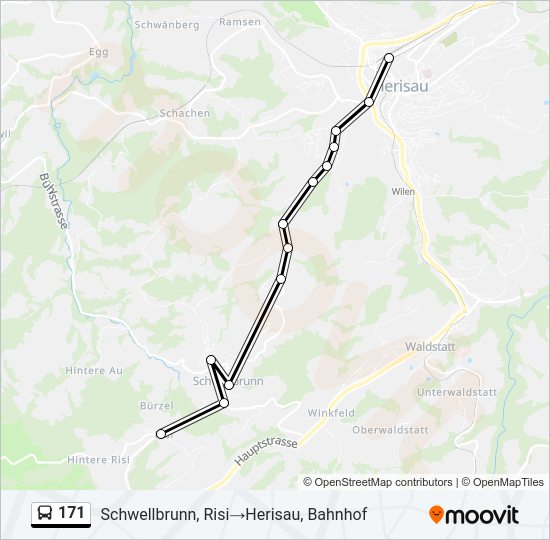 171 Bus Line Map