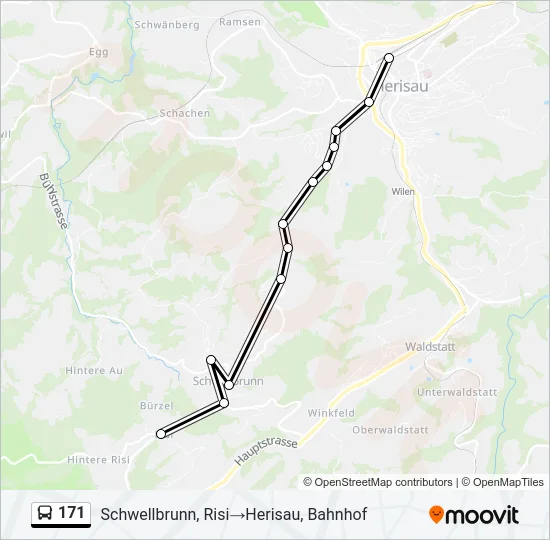 171 Bus Line Map