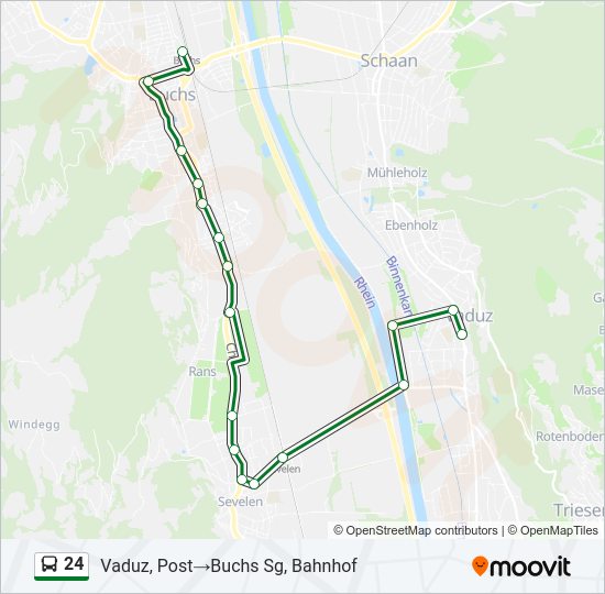 24 Bus Line Map