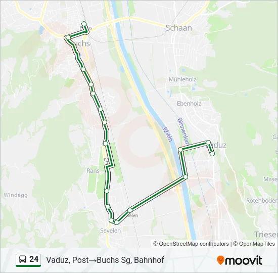 24 Bus Line Map