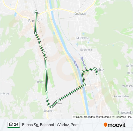 24 Bus Line Map