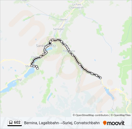602 Bus Line Map