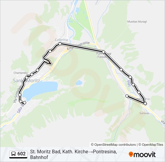 602 Bus Line Map
