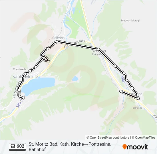 602 Bus Line Map