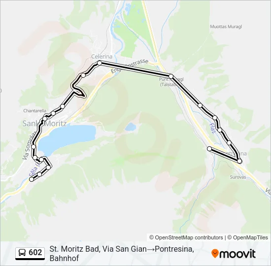 602 Bus Line Map