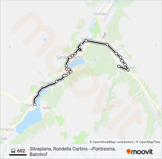 602 Bus Line Map
