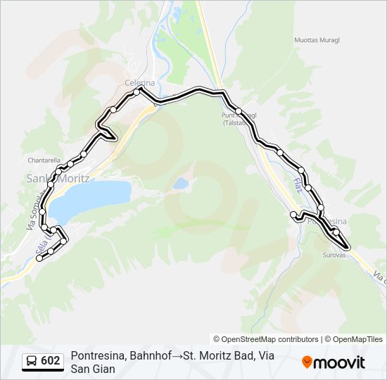 602 Bus Line Map