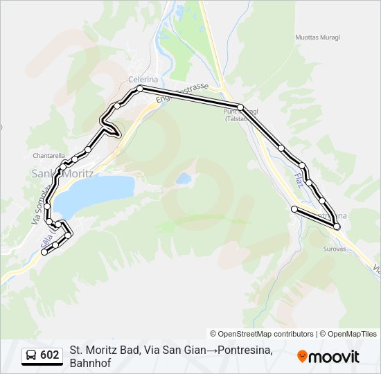 602 Bus Line Map