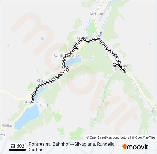 602 Bus Line Map