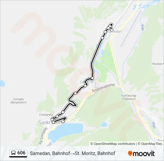 606 Bus Line Map