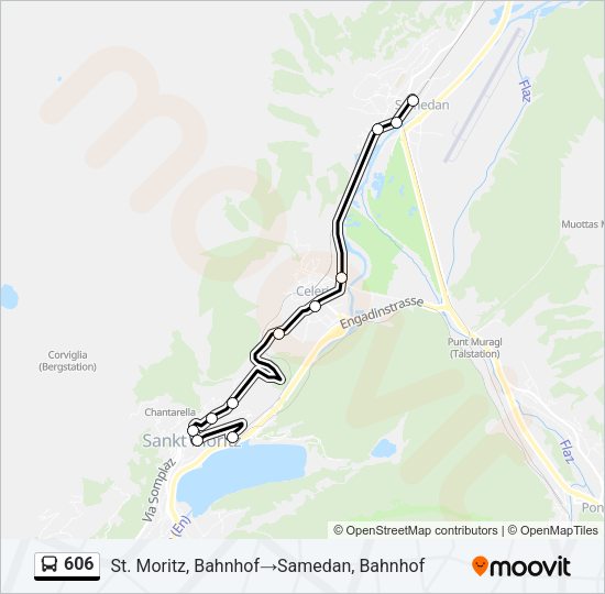 606 Bus Line Map