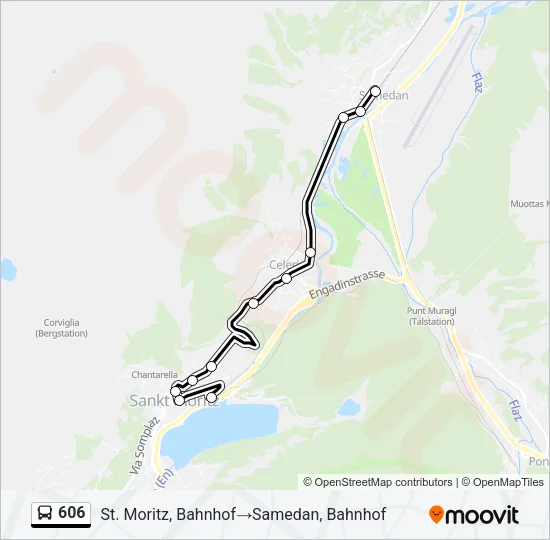 606 Bus Line Map