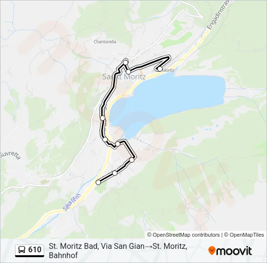 610 Bus Line Map
