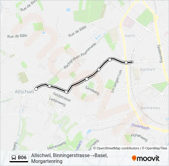 B06 Bus Line Map