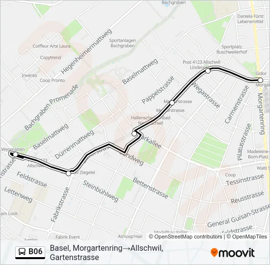 B06 Bus Line Map